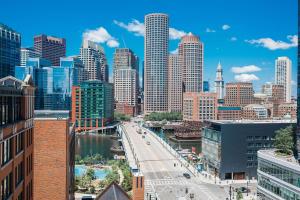Nespecifikovaný výhled na destinaci Boston nebo výhled na město při pohledu z hotelu