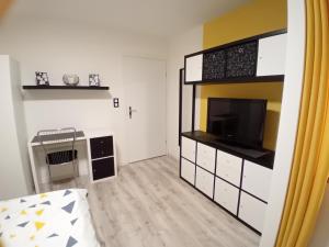 Kuchyň nebo kuchyňský kout v ubytování PRIMUS mini room
