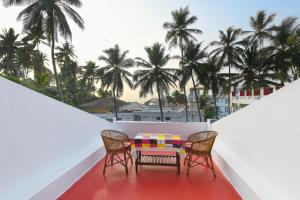 Hotel Samudra Tara的阳台或露台