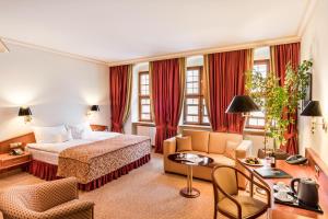 Postelja oz. postelje v sobi nastanitve Romantik Hotel Bülow Residenz