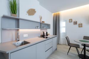 Kuchyň nebo kuchyňský kout v ubytování Apartment Mohr am Semmering