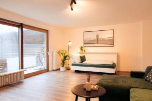 Posezení v ubytování Ferienwohnung Waldgeflüster