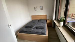 Postel nebo postele na pokoji v ubytování Fewo Taunusblick mit Pool