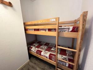 a bunk bed room with two bunk beds at Résidence Hauts De Peyragudes Mp - T2/6pers -HAUT DE PEYRAGUDES A1- Peyresourde MAE-7531 in Germ +6 photos