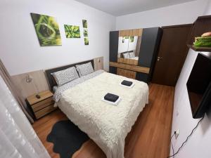 Postel nebo postele na pokoji v ubytování VIP Apartment Belvedere Club + 37 fotografií