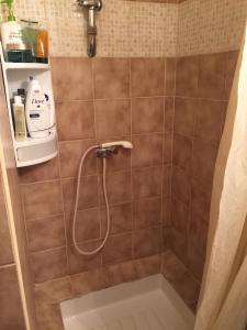 a shower with a hose in a bathroom at Appartement rue d'Italie in Aix-en-Provence