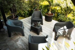Un lugar para sentarse en Bas de villa le rêve éveillé