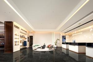 Eldhús eða eldhúskrókur á Atour Hotel Wuxi Taikeyuan Zhenze Road