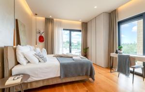 Ένα ή περισσότερα κρεβάτια σε δωμάτιο στο Villa Christall