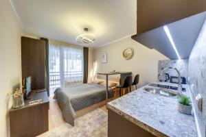 Ένα ή περισσότερα κρεβάτια σε δωμάτιο στο Dream View Apartments