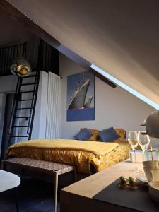 Posezení v ubytování B&B Het Havenhuis