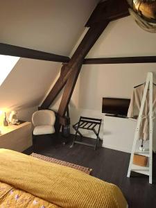 Postel nebo postele na pokoji v ubytování B&B Het Havenhuis