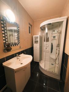 Koupelna v ubytování Toma Guesthouse