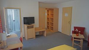 TV a/nebo společenská místnost v ubytování Andi´s Steakhüsli & Hotel