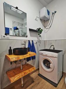 Η κουζίνα ή μικρή κουζίνα στο Estudio en Santa Rita +13 φωτογραφίες