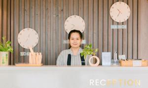 Vstupní hala nebo recepce v ubytování Horizon Front Beach Hotel Danang