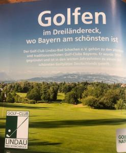 Certifikát, hodnocení, plakát nebo jiný dokument vystavený v ubytování Ferienwohnung am Bodensee - Ruhe,Natur und Golfgenuss