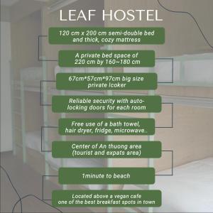Půdorys ubytování Leaf Sustainable Hostel