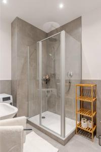 Koupelna v ubytování Studio Loreley am Rhein, moderne & vollausgestatte 40qm, Küche, Netflix, WM + 16 fotografií