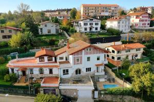 an aerial view of a house in a city at Villa Alaia in Donostia-San Sebastián