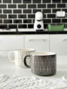 Příslušenství pro přípravu čaje a kávy v ubytování Family Place Fiumicino