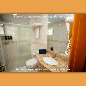 Koupelna v ubytování Luds Comfort Hotel