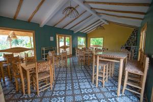 Restaurace v ubytování The garden of Asni