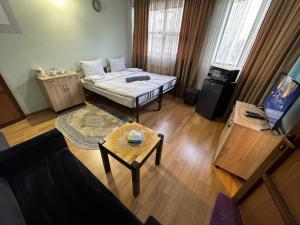 Ένα ή περισσότερα κρεβάτια σε δωμάτιο στο ALEM Hotel