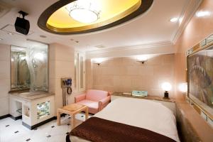 TV a/nebo společenská místnost v ubytování HOTEL & SPA J-MEX Shinjuku Kabukicho (Adult Only)