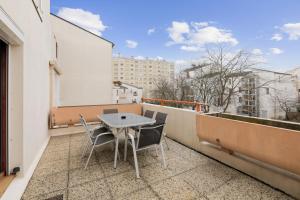 Balkón alebo terasa v ubytovaní Budget spacious apart with terrace