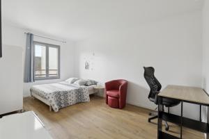 Posteľ alebo postele v izbe v ubytovaní Budget spacious apart with terrace