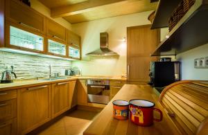 A kitchen or kitchenette at Vila Studienka