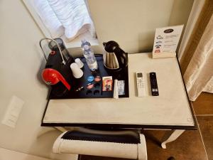 a table with some items on top of it at Ai Poeti in Brescia