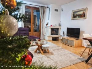 TV a/nebo společenská místnost v ubytování NordenPamporovo