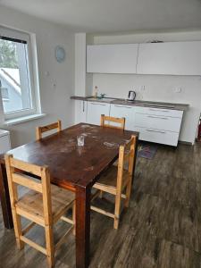 Kuchyň nebo kuchyňský kout v ubytování Apartmány Stará Voda