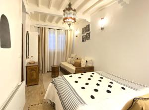 Postel nebo postele na pokoji v ubytování Riad l'Ayel d'Essaouira
