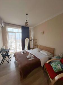 Postel nebo postele na pokoji v ubytování Hotel Marioni