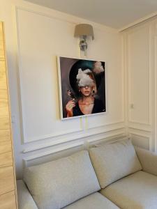 Posezení v ubytování Apartament na Wzgórzu Piaskowy