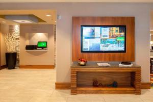 TV a/nebo společenská místnost v ubytování Courtyard by Marriott Ithaca Airport/University