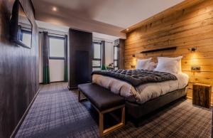 Postel nebo postele na pokoji v ubytování Hôtel 16 | 150 Montagne & Spa Nuxe