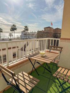 Balkón nebo terasa v ubytování Sea Apartment Cala de Mijas