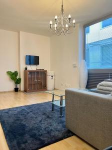 A television and/or entertainment centre at ADM Spacious Apartment in City Center - WIFI, Coffee, AC