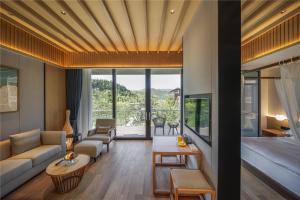 Posezení v ubytování Yibo Jinling Hotel Moganshan