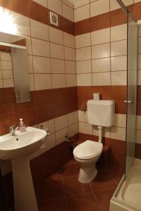 Koupelna v ubytování Hotel Romantik