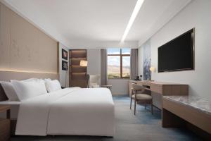 En TV eller et underholdningssystem på Doubletree By Hilton Altay Fuyun