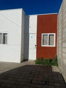 Bygningen som feriehuset ligger i