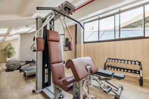 Fitness centrum a/nebo fitness zařízení v ubytování AC Hotel Burgos by Marriott
