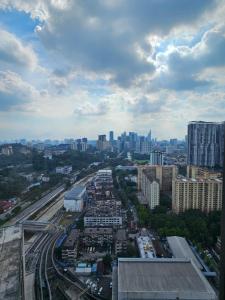 an aerial view of a city with buildings at Riveria City by Nomadnest in Kuala Lumpur