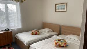 Posteľ alebo postele v izbe v ubytovaní Cosy Country House U Faflika with Sauna and 2 bathrooms