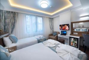 Postel nebo postele na pokoji v ubytování Lika Hotel - Standard Double or Twin Room in Istanbul